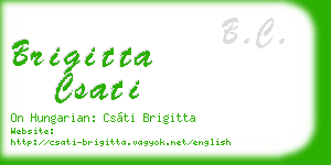 brigitta csati business card